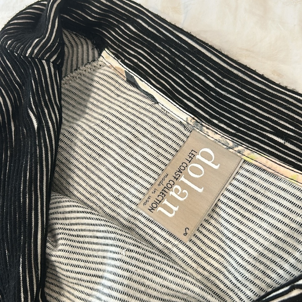Dolan Left Coast Collection Striped Off the‎ Shoulder Sweater Size Small - Picture 7 of 10